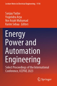 Enlarge image Cover: Energy Power and Automation Engineering - Springer