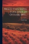Cover: Nozze Cian-sappa Flandinet, 23 Ottobre 1893... - Legare Street Press