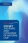 Cover: Volney: 'The Ruins' and 'Catechism of Natural Law' - Cambridge University Press