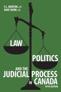 Cover: Law, Politics, and the Judicial Process in Canada - University of Calgary Press