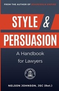Cover: Style & Persuasion - A Handbook for Lawyers - New Jersey State Bar Association