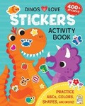 Cover: Dinos Love Stickers Activity Book - Cottage Door Press
