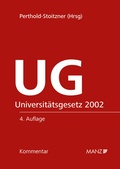 Cover: UG - Universit&auml;tsgesetz 2002 - Manz