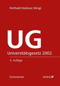 Abbildung von: UG - Universitätsgesetz 2002 - Manz