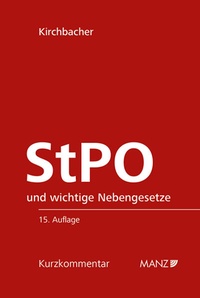 Abbildung von: Strafprozessordnung - StPO - Manz