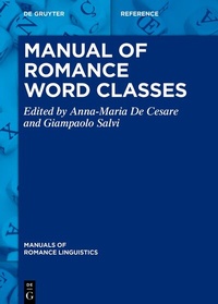 Abbildung von: Manual of Romance Word Classes - De Gruyter