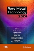Cover: Rare Metal Technology 2024 - Springer