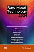 Cover: Rare Metal Technology 2024 - Springer