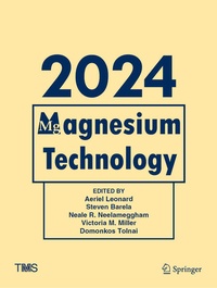 Enlarge image Cover: Magnesium Technology 2024 - Springer