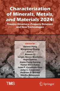 Enlarge image Cover: Characterization of Minerals, Metals, and Materials 2024 - Springer
