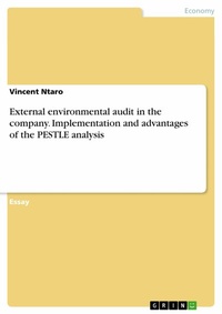 Abbildung von: External environmental audit in the company. Implementation and advantages of the PESTLE analysis - GRIN Verlag