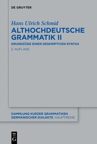 Abbildung von: Althochdeutsche Grammatik II - De Gruyter