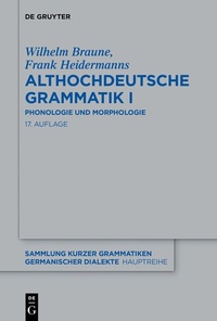 Abbildung von: Althochdeutsche Grammatik I - De Gruyter