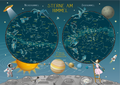 Cover: Sterne am Himmel: Sternenkarte f&uuml;r Kinder - Huber Kartographie