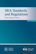 Cover: SRA Standards and Regulations - The Law Society