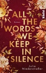 Cover: All the Words we keep in Silence - between pages by Piper