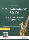 Cover: Saxophone sheet music for Quartet "Maple Leaf Rag" (score & parts) - Glissato Edizioni Musicali