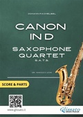 Cover: Saxophone Quartet "Canon in D" by Pachelbel score & parts - Glissato Edizioni Musicali