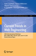 Cover: Current Trends in Web Engineering - Springer