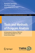 Cover: Tools and Methods of Program Analysis - Springer