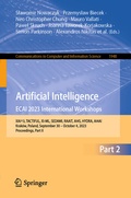 Cover: Artificial Intelligence. ECAI 2023 International Workshops - Springer