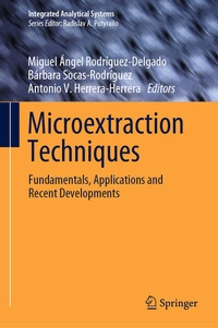 Enlarge image Cover: Microextraction Techniques - Springer