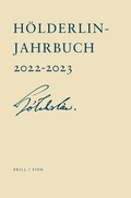 Cover: H&ouml;lderlin-Jahrbuch - Brill Deutschland