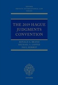 Cover: The 2019 Hague Judgments Convention - OUP eBook