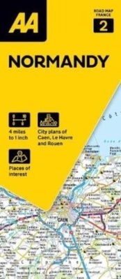 Abbildung von: AA Road Map Normandy - Automobile Association