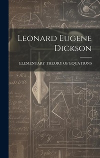 Abbildung von: Leonard Eugene Dickson - Legare Street Press