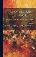 Cover: List of Military Posts, Etc - Legare Street Press
