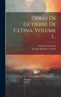 Abbildung von: Obras De Gutierre De Cetina, Volume 1... - Legare Street Press