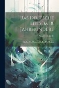 Cover: Das deutsche Lied im 18. Jahrhundert - Legare Street Press
