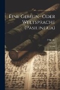 Cover: Eine Gemein- Oder Weltsprache (Pasilingua) - Legare Street Press