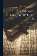 Cover: Allerhand Sprachgropheiten - Legare Street Press