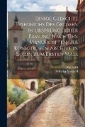 Cover: Einige Gedichte Friedrichs Des Grossen in Urspruenglicher Fassung Nach Den Manuskripten Der Koeniglichen Archive in Berlin Zum Ersten Male - Legare Street Press