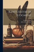 Cover: Kant's Kritik of Judgment - Legare Street Press