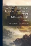 Cover: A Diary of Public Transactions and Other Occurrences - Legare Street Press