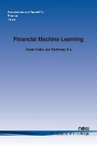 Enlarge image Cover: Financial Machine Learning - now publishers Inc