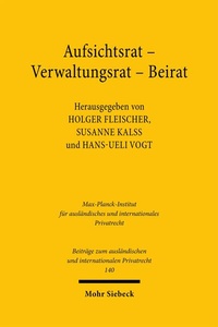 Abbildung von: Aufsichtsrat - Verwaltungsrat - Beirat - Mohr Siebeck
