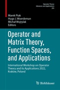 Cover: Operator and Matrix Theory, Function Spaces, and Applications - Birkh&auml;user