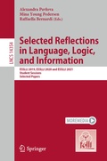 Cover: Selected Reflections in Language, Logic, and Information - Springer
