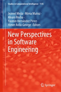 Enlarge image Cover: New Perspectives in Software Engineering - Springer
