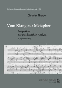 Abbildung von: Vom Klang zur Metapher - Georg Olms Verlag
