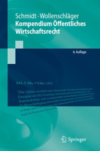 Abbildung von: Kompendium Öffentliches Wirtschaftsrecht - Springer
