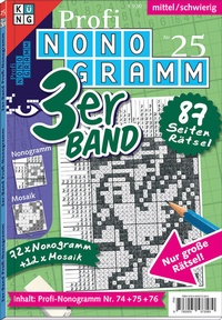 Abbildung von: Profi-Nonogramm 3er-Band Nr. 25 - Keesing Schweiz AG