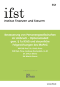 Cover: ifst-Schrift 551 - Finanzen u. Steuern