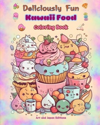 Abbildung von: Deliciously Fun Kawaii Food Coloring Book Over 40 cute kawaii designs for food-loving kids and adults - Blurb Inc