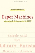 Cover: Paper Machines - MIT Press