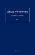 Cover: History of Universities: Volume XXXVI / 2 - OUP eBook